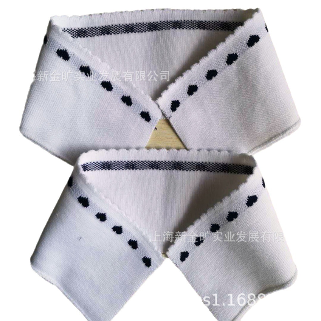 优质针织罗纹布提花横机领T恤领 POLO衫领子扁机领罗纹袖口