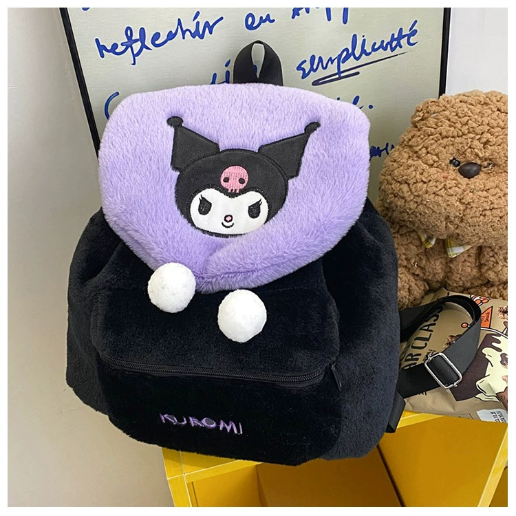Рюкзак Hello Kitty, плюшевый, демисезонный и вместительный