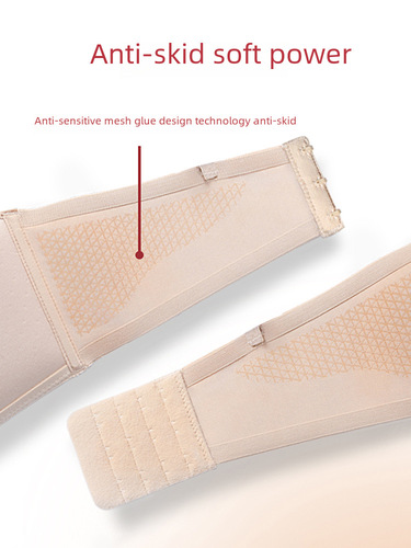 Strapless underwear for women, non-slip, summer, small breast, bandeau style, seamless back bra, thin bra set