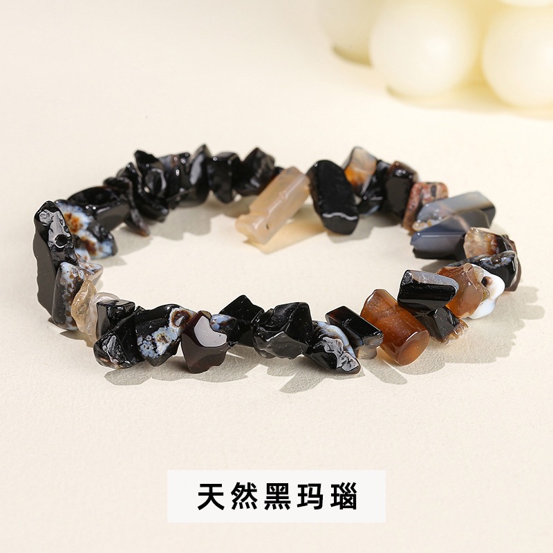 Organic agate bracelet natural stone