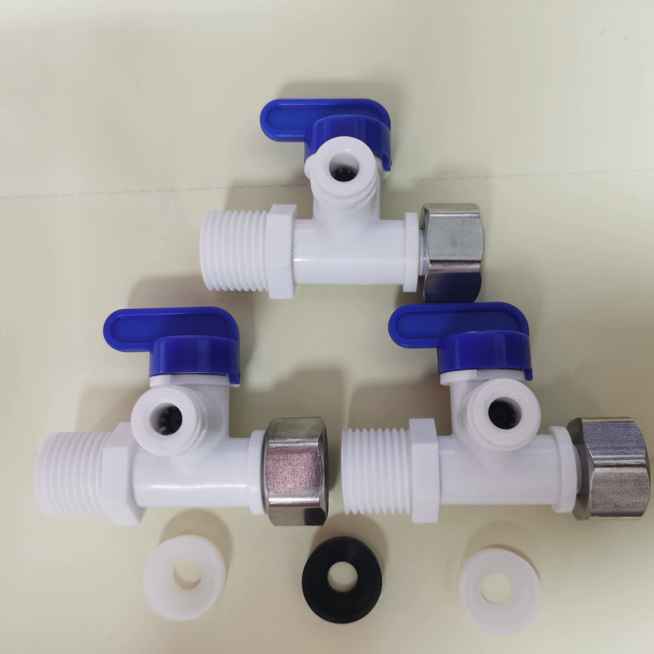 Соединитель для водоочистителя с 4-точечной внутренней резьбой на 4-точечную наружную резьбу, 2-точечный, трехходовой, для подключения к крану аппарата для очистки воды, быстроразъемный, из нержавеющей стали