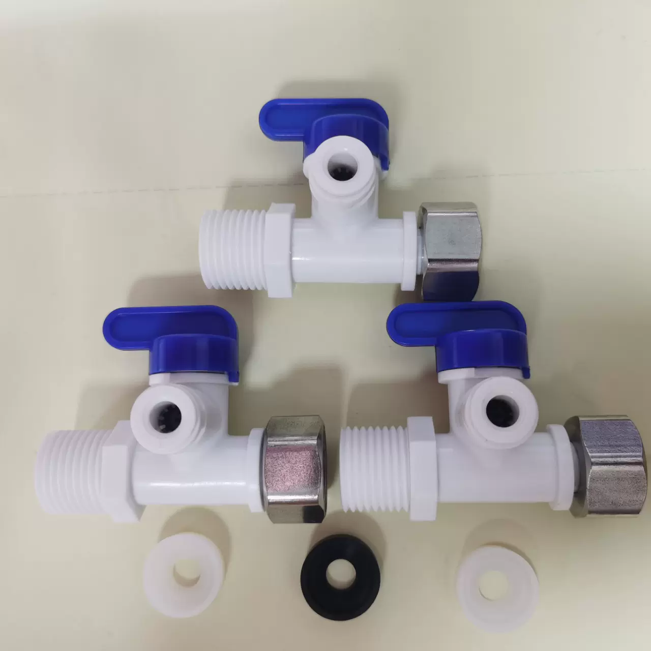 4分内牙转4分外牙2分三通净水器接头连接纯水机水龙头不锈快接