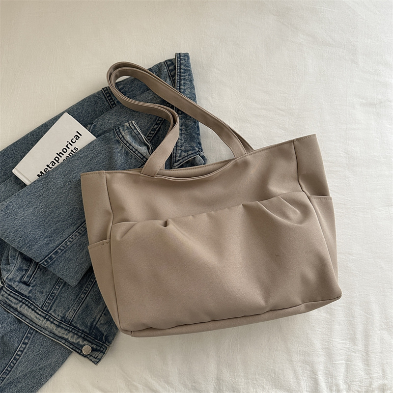 Bolso de lona de mujer 2024 nuevo bolso de hombro de moda de verano de gran capacidad de transporte tote bolso de mano casual