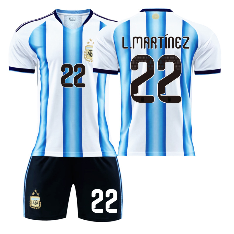 Copa del Mundo 2026 Argentina Camiseta de Fútbol en Casa No. 10 Camiseta de Messi 11 Di Maria 21 Dybala