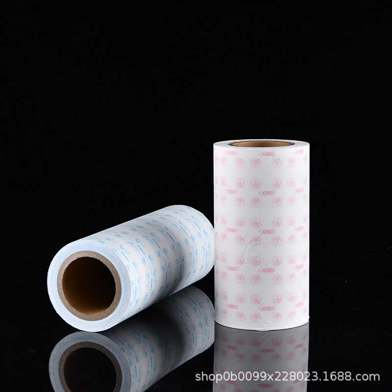 Película compuesta PE Servilleta sanitaria de PE película de impresión en color película transpirable necesidades diarias de algodón toalla suave película de impresión en color película de color