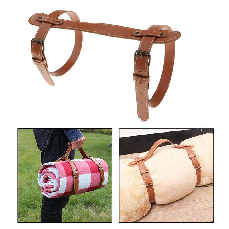 PU cuero al aire libre camping yoga Mat correa de la correa de yoga Correa portátil correa de yoga ajustable