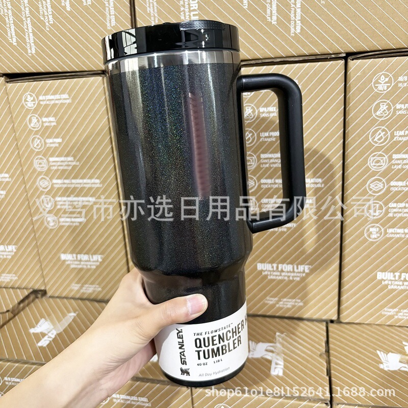 新型在庫あり S.tanley 第三世代 40オンス スタンレー同型 保温カップ 漏れ防止 折りたたみストローカバー付き 車載カップ|undefined
