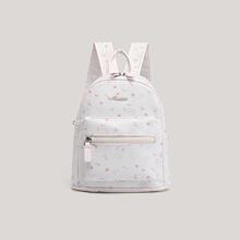 CHARHP&KEJNT正品2025新款小众印花双肩包女卡通百搭通勤小狗背包