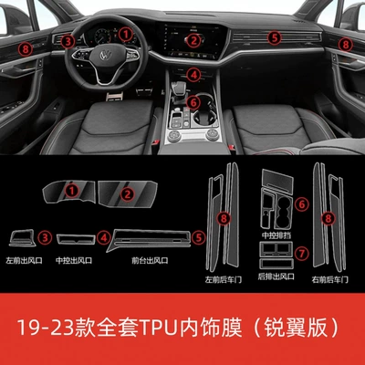 Screen Car Decoration Supplies, Car interior film - full-set-of-membrane-ruiyi-version