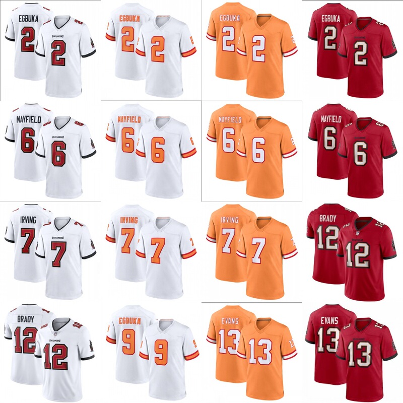 Pirates Team Jersey Buccaneers Embroidered Football Uniform Foreign Trade Wholesale 12 # Brady 6 # 13 # 2 # Pirates Team Jersey Buccaneers Embroidered Football Uniform Foreign Trade Wholesale 12 # Brady 6 # 13 # 2 #