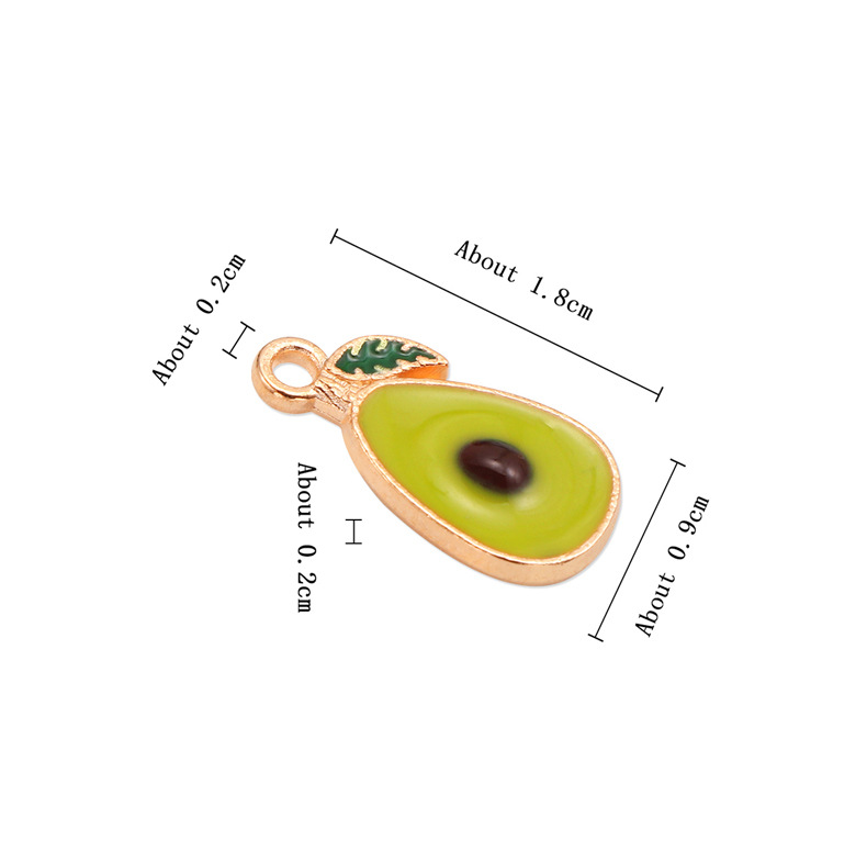 3g Weight Pendant Jewelry Making Type 1 Piece 18 * 9mm Hole 2~2.9mm Alloy Fruit Pineapple Watermelon Charms Pendant
