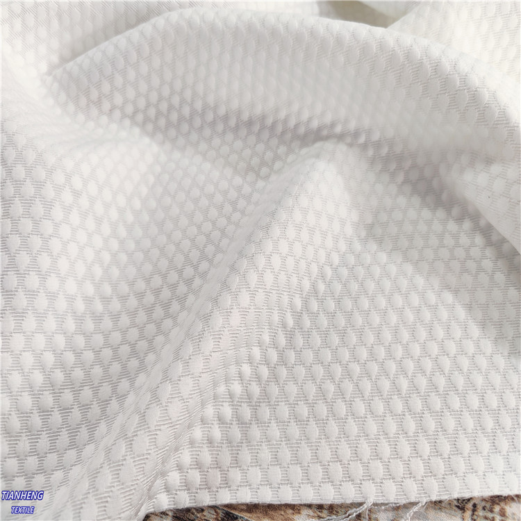 H-792#现货直供白色双层雨滴花 男女西装外套箱短裤短裙包沙发布