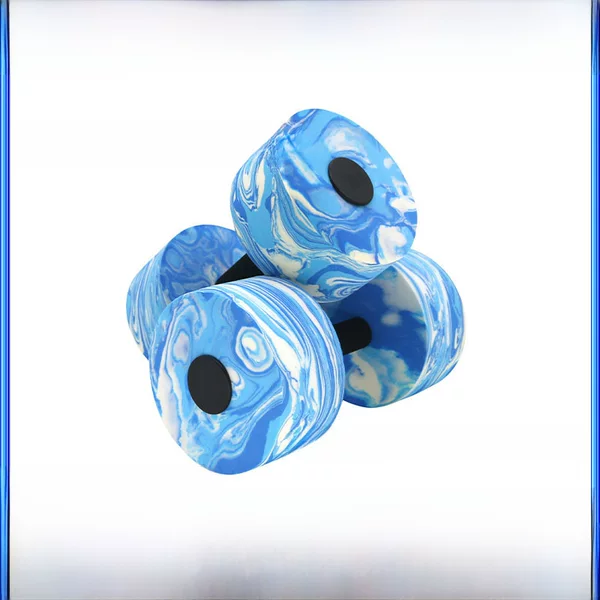 Factory Direct Sales Camouflage Water Floating Dumbbells Adult Yoga Fitness Equipment Children's Sports Goods Adjustable