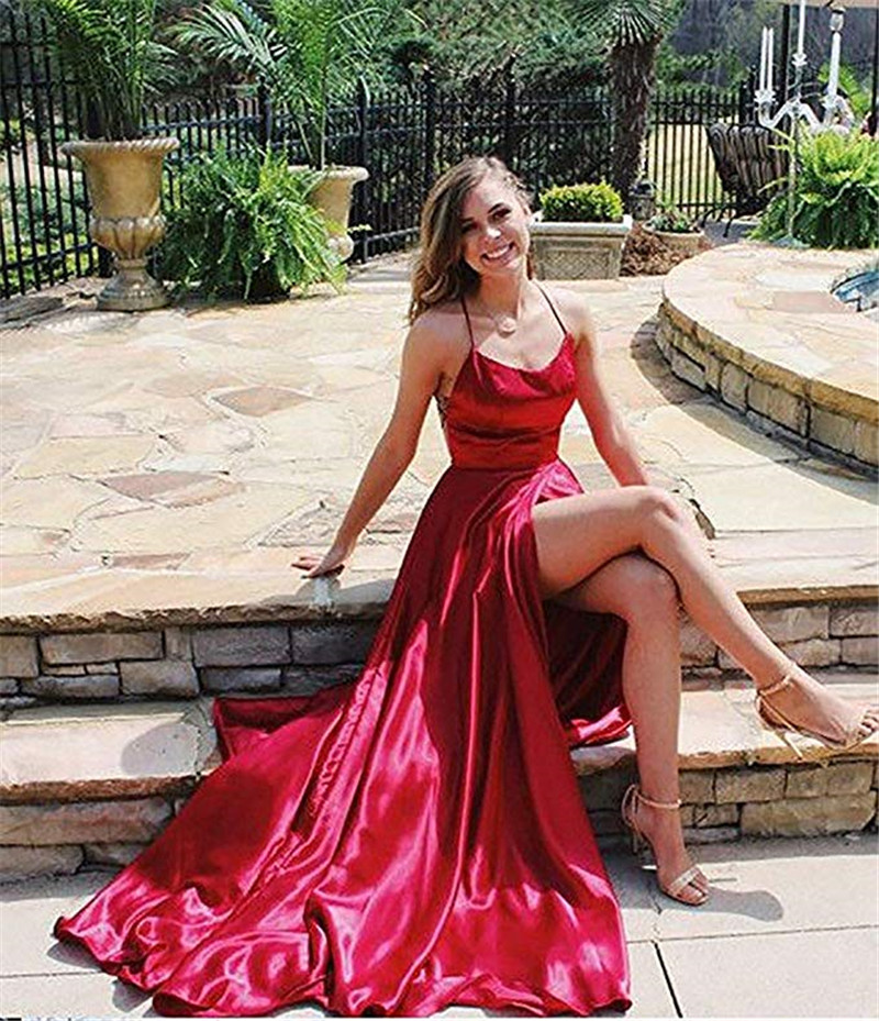 El comercio exterior de Europa y América Amazon AliExpress deseo vestido de noche V sexy Sling adelgazamiento vestido largo soporte personalización