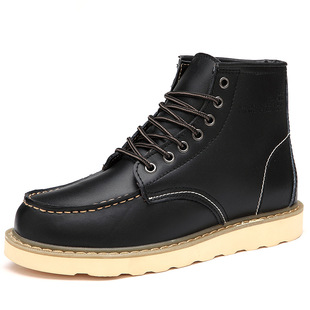 Factory Direct sales 0027 cross-border plus size two-layer cowhide Martin boots