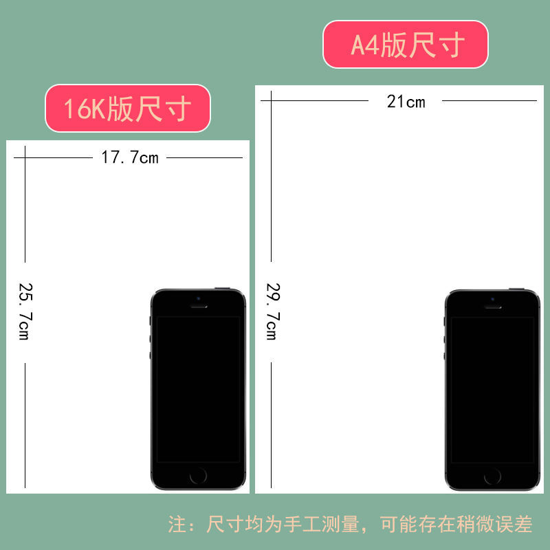 16개 오픈 카피지 A4 황산지 투명지 필기연습지 만년필 트레이싱 레드 얇은지