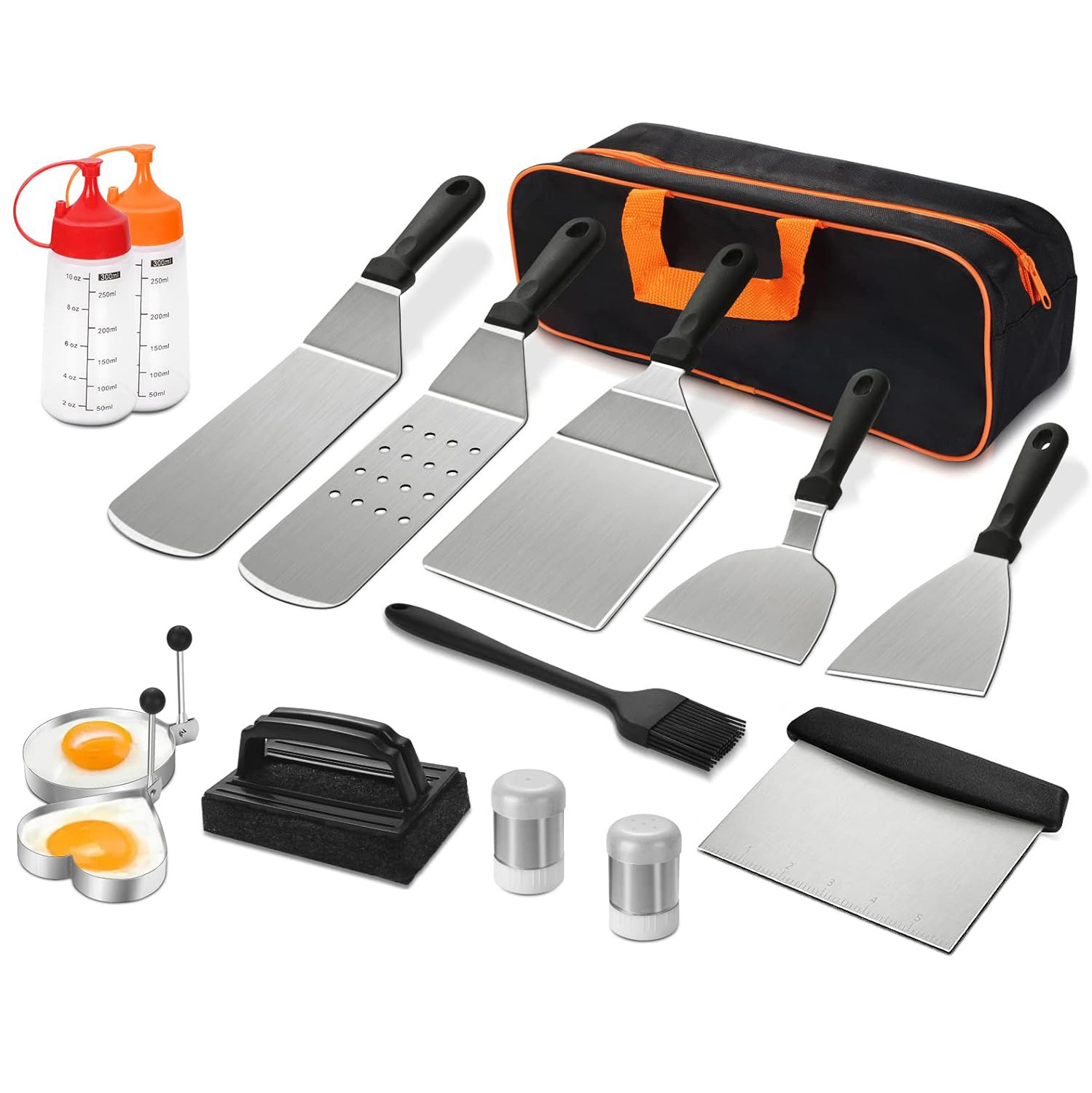 Transfronterizo Amazon spot set de herramientas de barbacoa al aire libre de acero inoxidable placa de parrilla set de herramientas de barbacoa