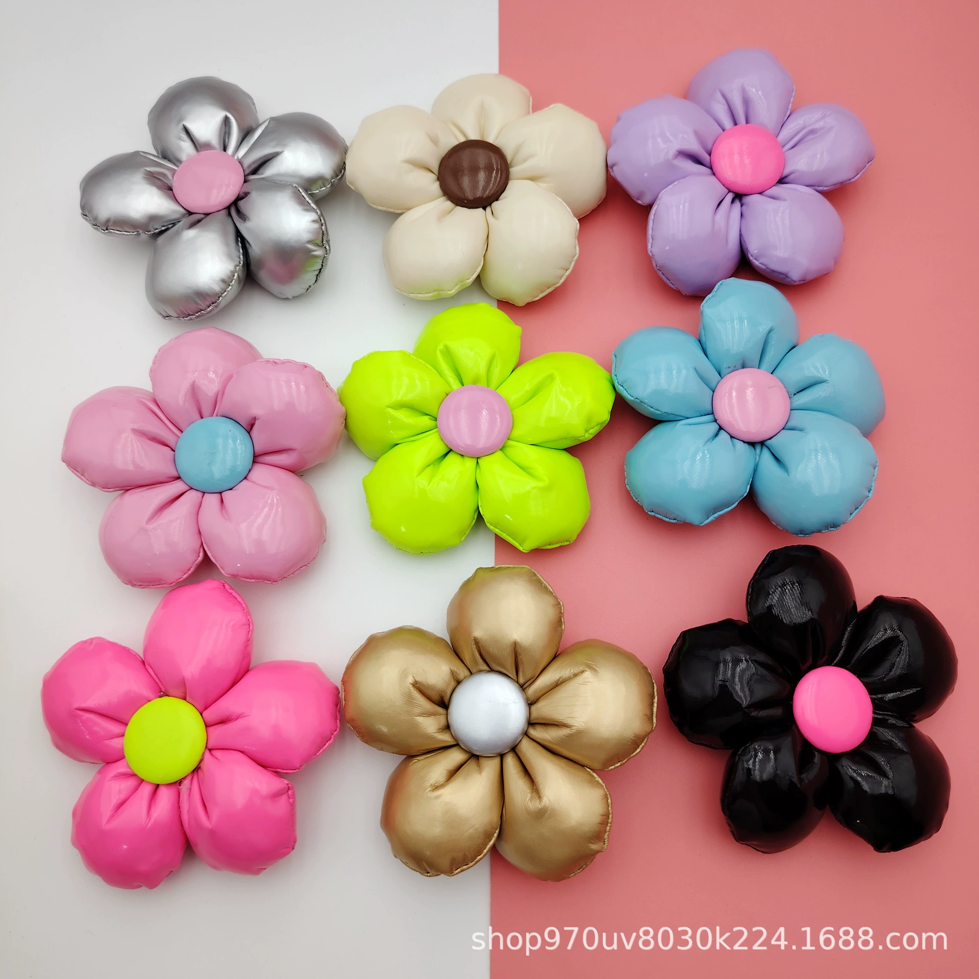 Новые глянцевые гладкие аксессуары с цветочным рисунком, украшения, чехлы для мобильных телефонов, аксессуары для рюкзаков, детская одежда и аксессуары для носков.