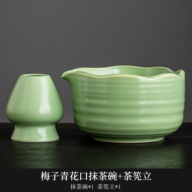 宋代抹茶ボウル、抹茶道具、抹茶ブラシ、日本茶ボウル、泡立て器、茶筅、窯変器具セット|undefined