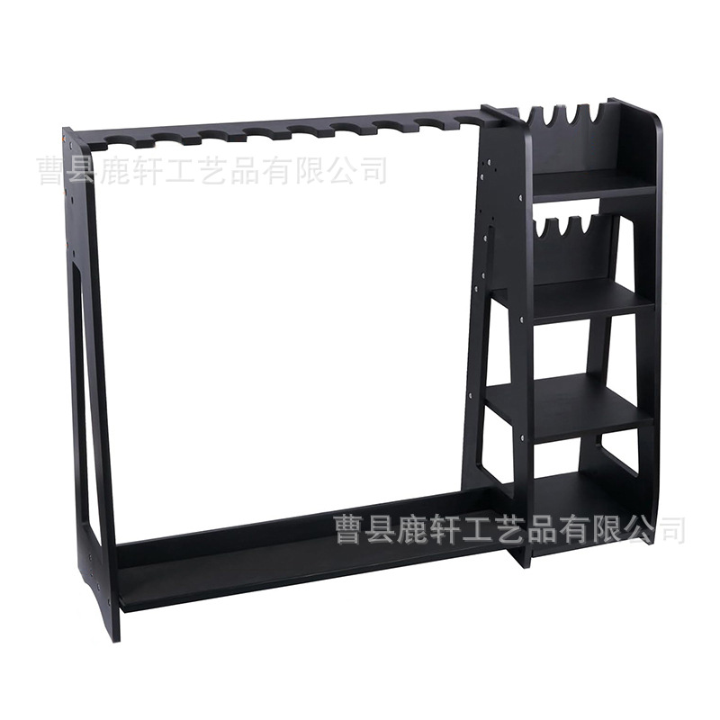 木制室内玩具枪架落地式射击馆枪支模型配件整理架多层装备组装架