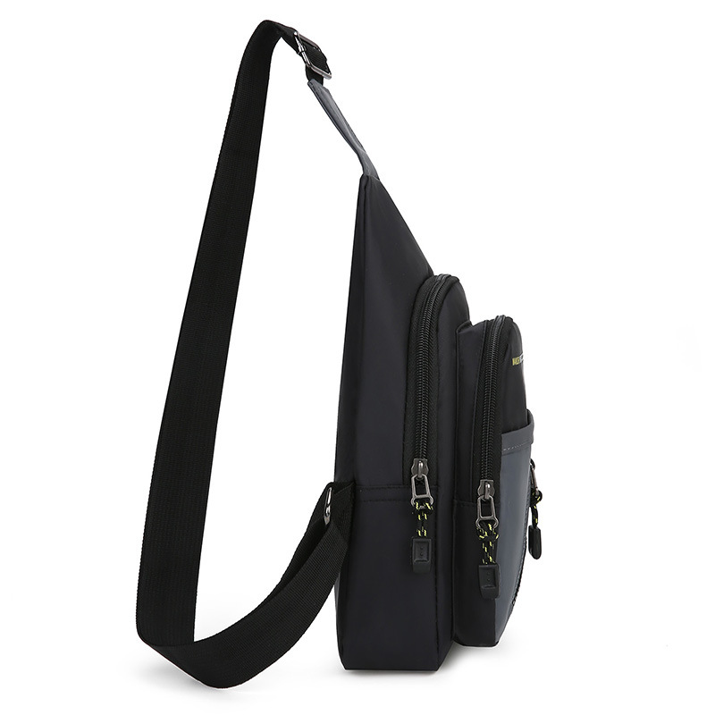 Nuevo bolso de pecho de hombre resistente al desgaste al por mayor bolso de mensajero de viaje al aire libre bolso de hombro de viaje deportivo de varios bolsillos