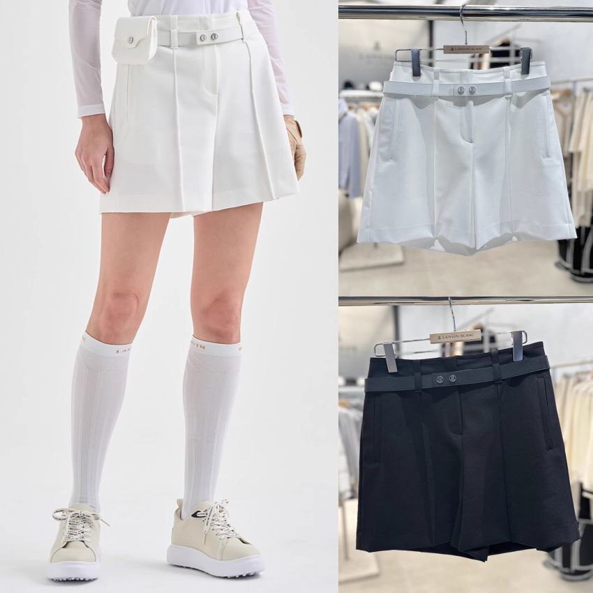 Korean Golf Clothing Summer Women's Outdoor Fashion Thin Shorts with Belt Chic 24 New Slimming Look Trend