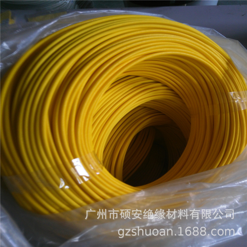彩色硅树脂玻纤管耐高温200度耐电压1500V黄色蓝色红色现货供应