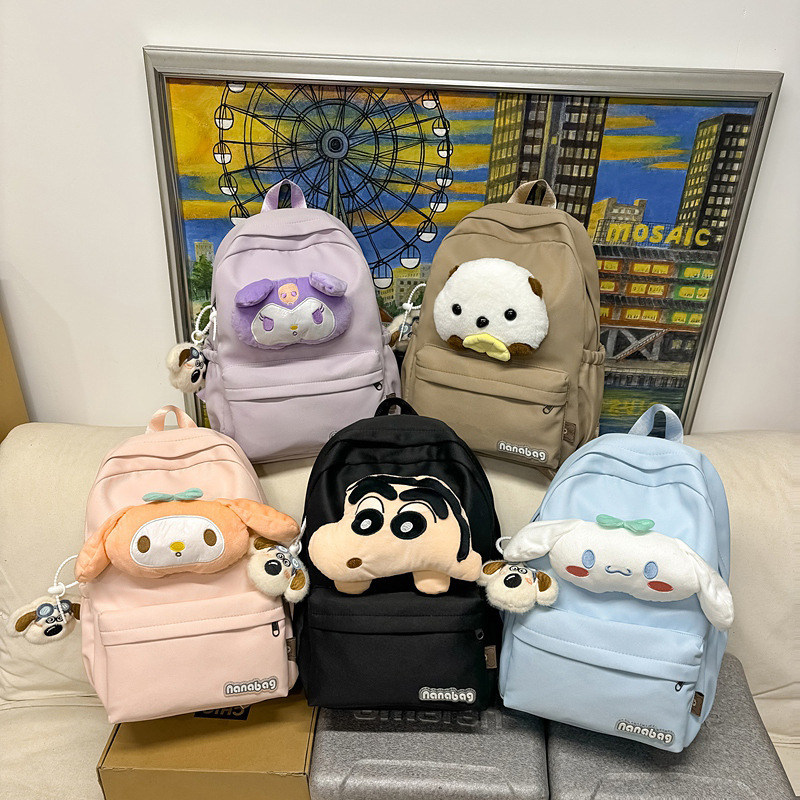 Mochila de escuela secundaria nueva muñeca de dibujos animados mini mochila 1 - 6 grados mochila de niñas ligera mochila de estudiantes de primaria 5