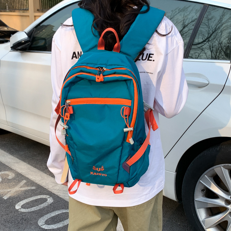Outdoor Hiking Backpack for Men and Women, Portable Large-Capacity Travel Bag, Fashionable Water-Resistant Hiking Backpack, Trendy Sports Backpack