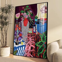 马蒂斯抽象派挂画客厅大幅落地装饰画高级感小众艺术沙发背景油画