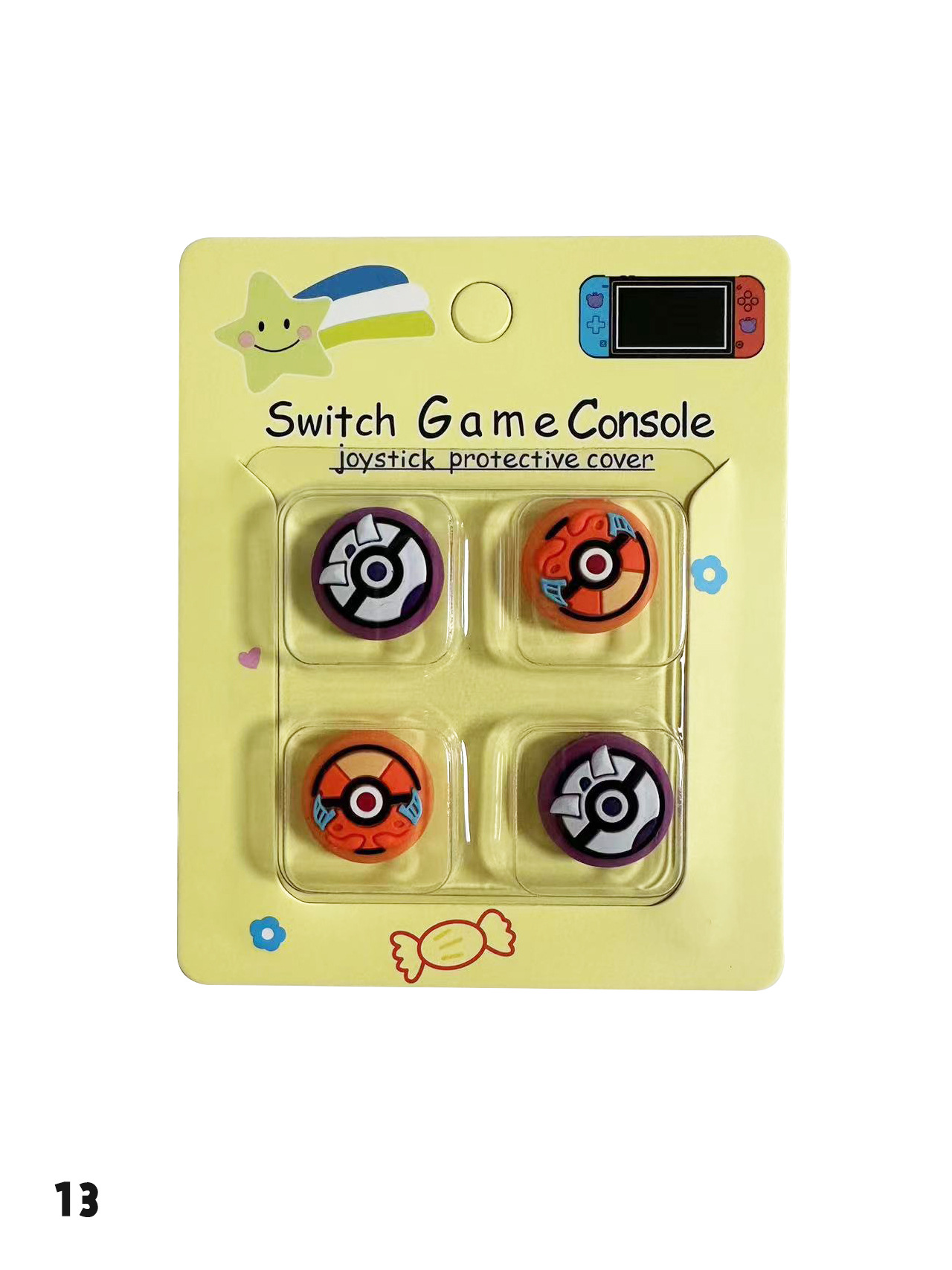 Tapa basculante de silicona de Nintendo Switch de dibujos animados NS Lite tapa basculante tapa protectora mango tapa protectora basculante