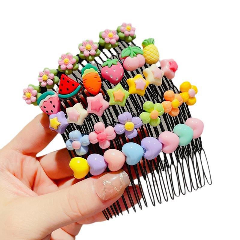 Niños lindos celebridad de Internet horquilla rota acabado niña horquilla flequillo peine antideslizante Princesa bebé peine de pelo roto