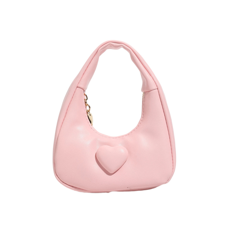 Bolso de amor de la princesa de aire exterior compacto mini bolso de cambio de moda de color sólido 2026 bolso de comercio exterior transfronterizo para niños