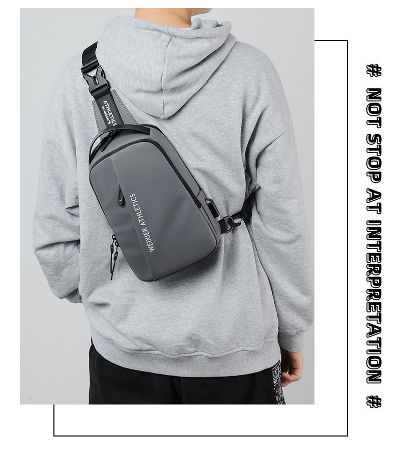 Petit sac à dos multifonctionnel à une épaule pour hommes, sac à bandoulière de sport de loisirs_voghion.com