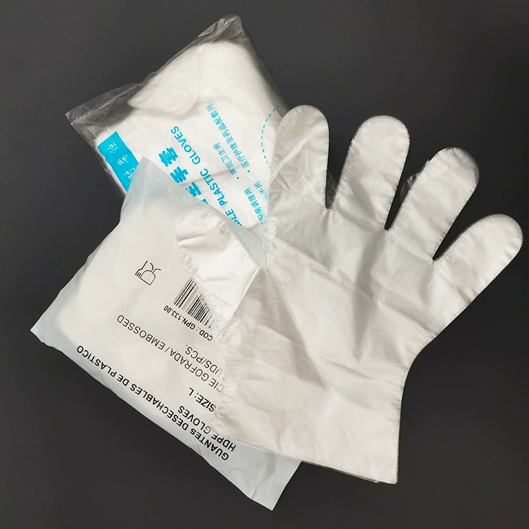 Завод в наличии одноразовые пластиковые перчатки pe Новый материал одноразовые перчатки завод