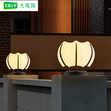 大门庭院太阳能柱头灯户外围墙灯门柱灯高级院墙立柱灯柱子门墩灯