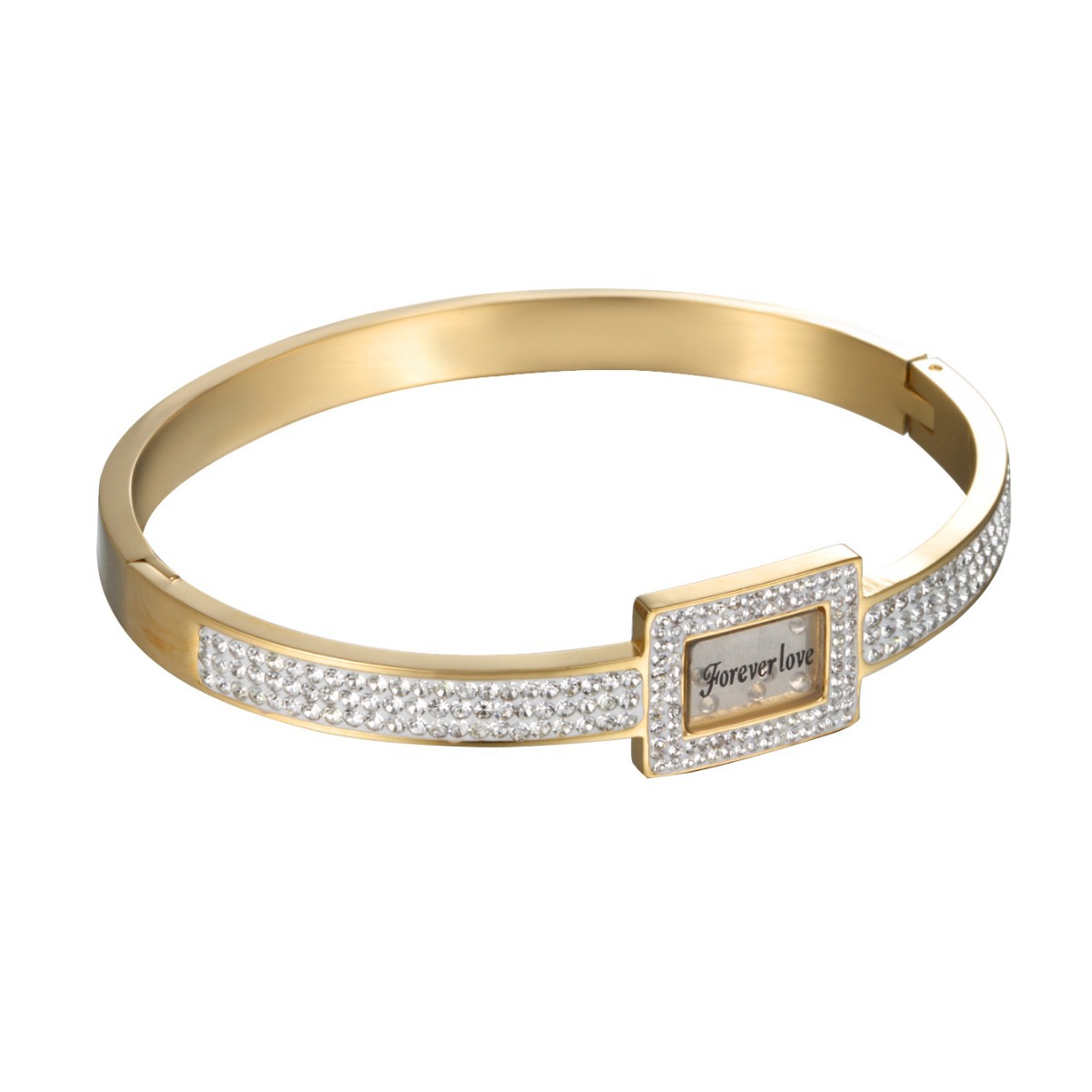 Joyería Xuping Estilo europeo y americano INS Pulsera de acero de titanio de lujo ligero Moda femenina Mariposa transfronteriza Amor Accesorios de acero inoxidable