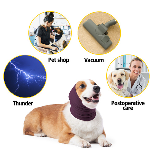 Cross-border Amazon new product rabbit down pet dog calming hood anti-thunder anti-scare warming scarf neckerchief