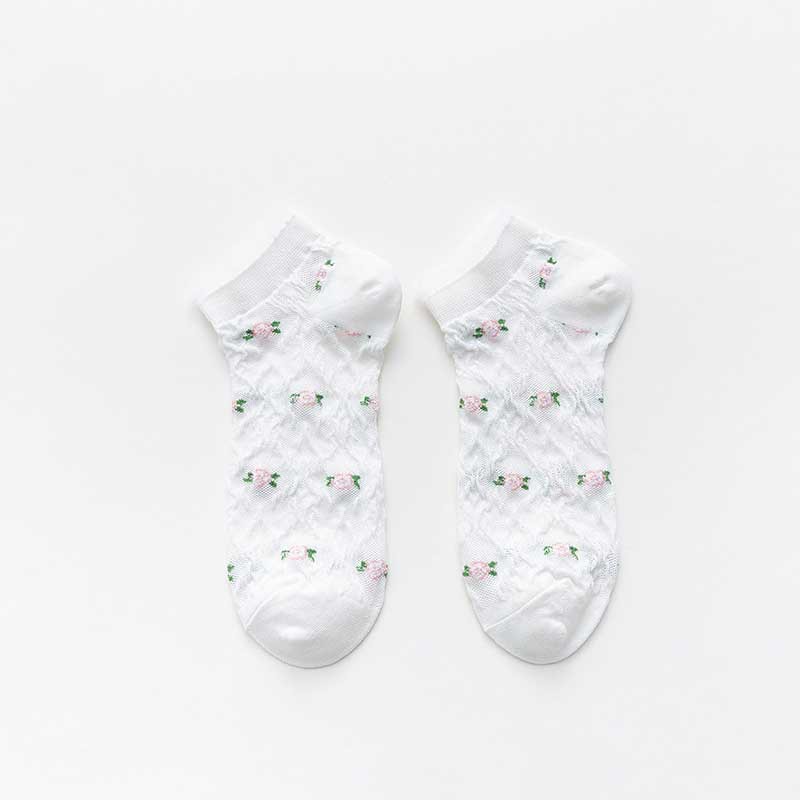 women s thin socks 5-pairs nihaostyles clothing wholesale NSASW74707