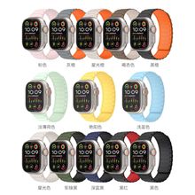 【亿企信】适用Apple Watch1~9代磁吸表带硅胶磁吸回环iwatch表带