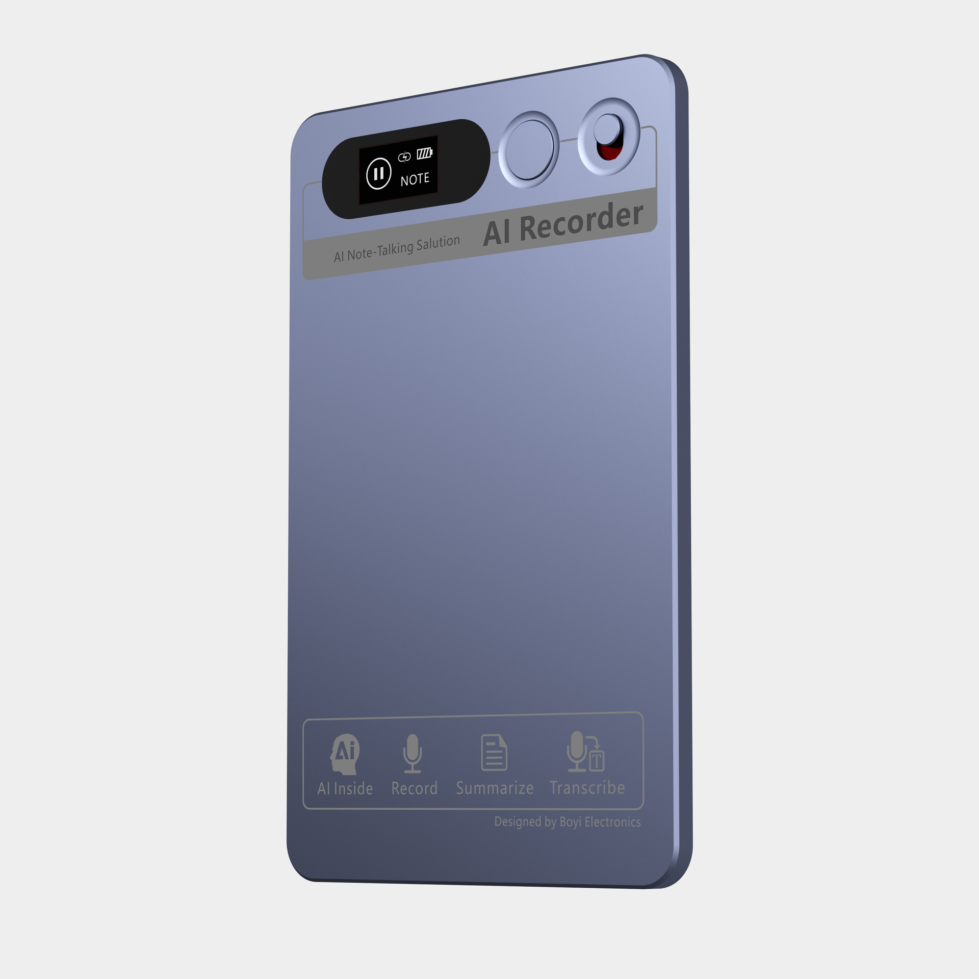 FW920E with leather case + recording + transcription + AI analysis summary + tra…