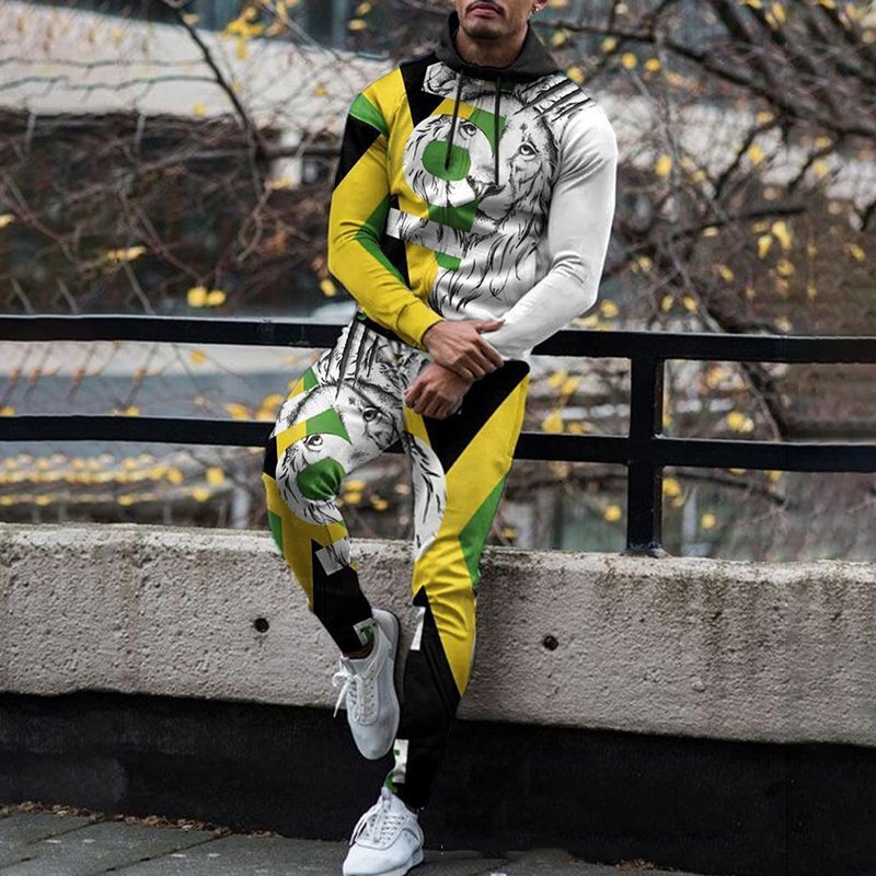 Otoño American High Street Casual Sports Suéter de cremallera de diseño de tendencia para hombres Pantalones MF008-ML1