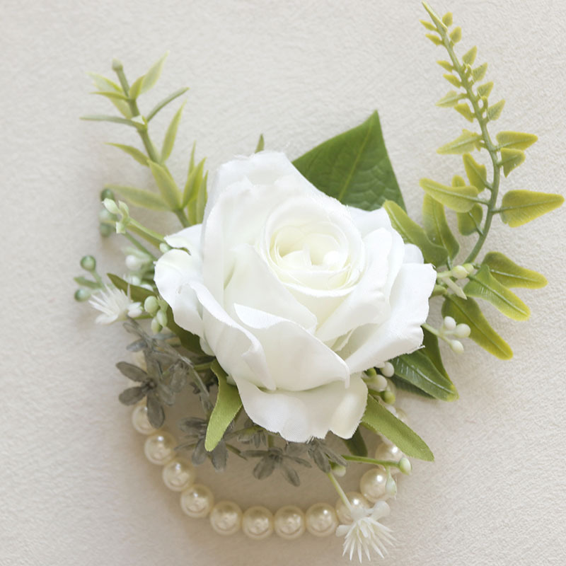 芸涵閣XS051結婚祝い花芸シミュレーション花ビジネス祝典開業ゲスト胸花襟花手首花緑|undefined