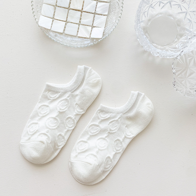 Medias de barco de patrón oscuro, medias invisibles de verano, delgadas y transpirables, medias de color sólido, medias de mujer multifacé, medias de mujer, medias al por mayor.