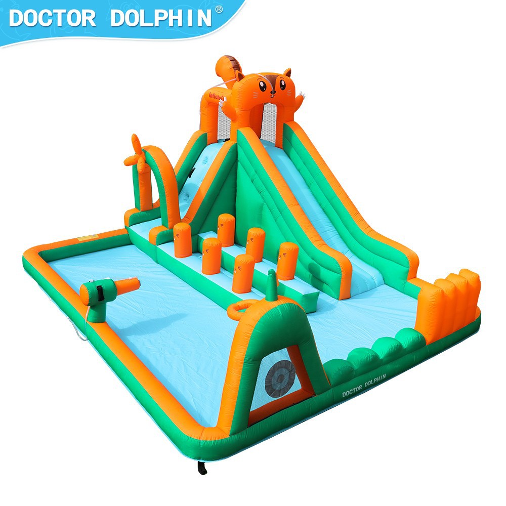 Doctor Pig| Castillo infláble al aire libre para niños multifuncional sprinkler parque infláble castillo infláble casero deslizante cama de salto