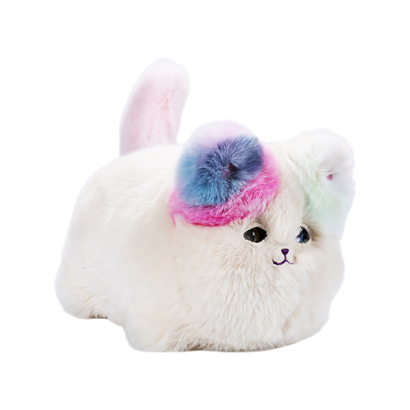 AI Hug Meow Fun Nest Toy Cat シミュレーション スマート猫販売 かわいい電動ぬいぐるみ 子供向けの呼び出し、話す、歩くことができます|undefined
