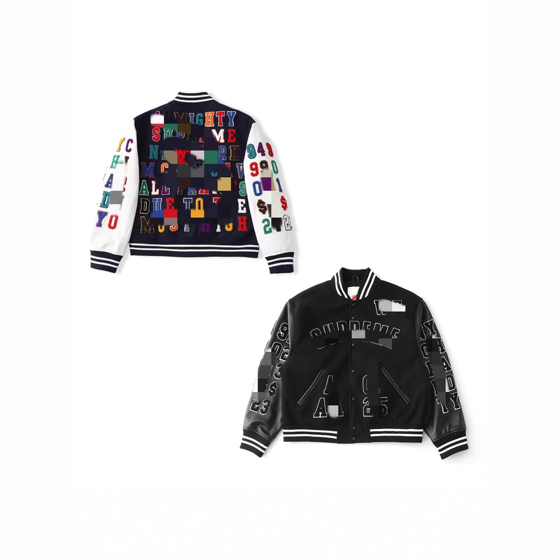 Cross-Border Foreign Trade Top-Quality Suprem Varsity Chenille Appliqué Varsity Baseball Jacket American Style Jacket for Men and Women