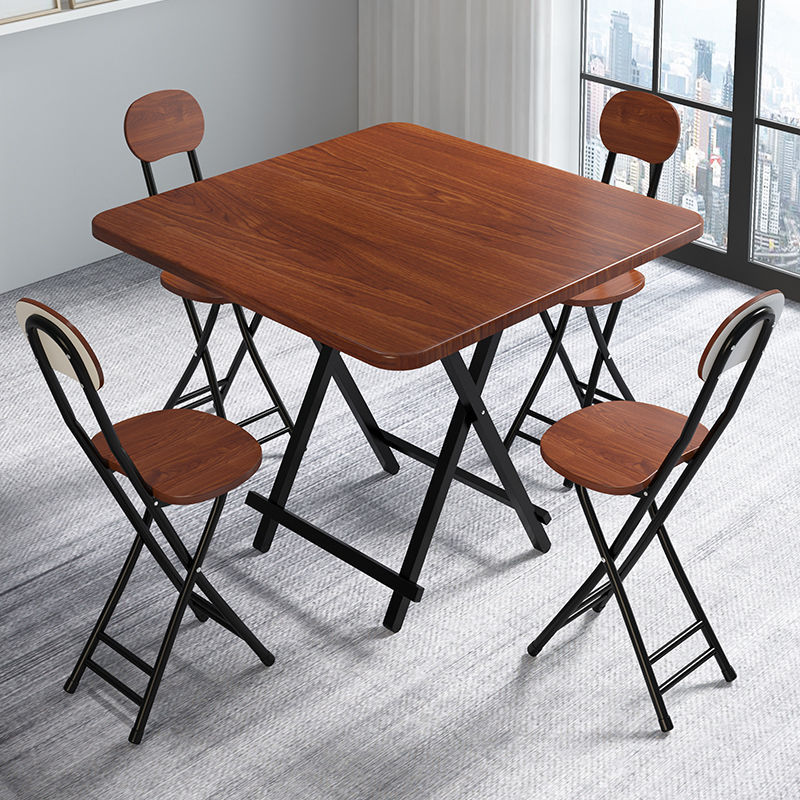Mesa de comedor retráctil de casa de alquiler pequeña simple y portátil mesa de negociación doméstica multifuncional económica mesa plegable image 41