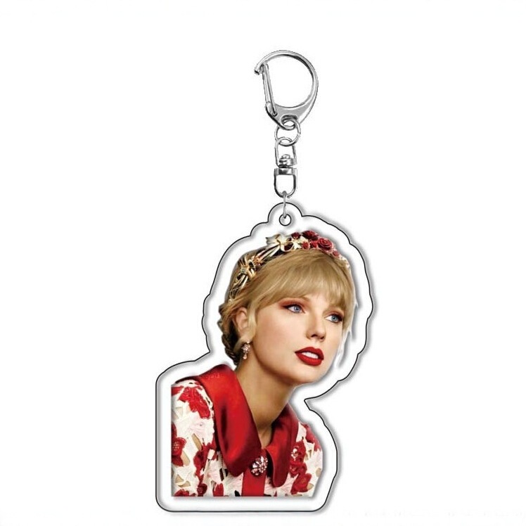 Cross-Border New Hot Selling Taylor Swift Acrylic Keychain Pendant Character Peripheral Figure Decoration