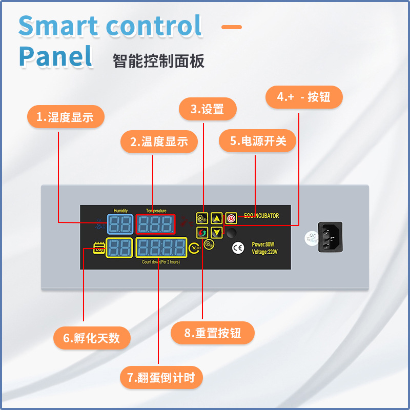 Controlador automático pequeño mini incubadora HTMC-5 manual DIY conjunto incubadora traje transfronterizo mercancías